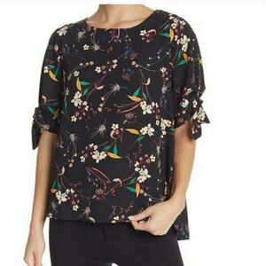 EVERLEIGH Black Floral Blouse